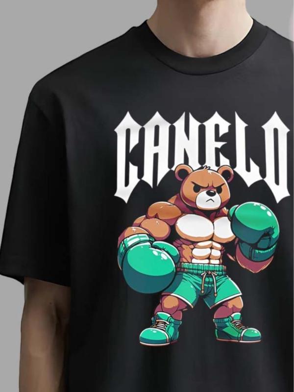 Canelo Alvarrez Bear Boxing Shirt, Boxer Tee for Men, Full Sizes, Full Colors Option