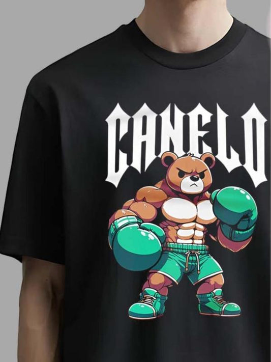 Canelo Alvarrez Bear Boxing Shirt, Boxer Tee for Men, Full Sizes, Full Colors Option