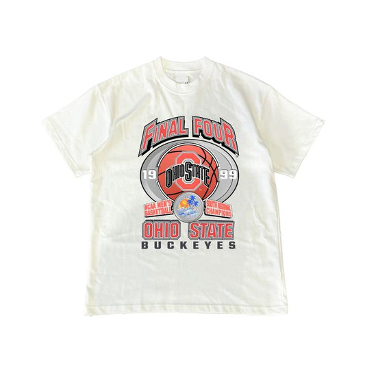 Vintage 1999 Ohio State UniversityCotton NCAA T-Shirt Streetwear Menswear Top Shortsleeve Sports Tshirt Classic Tee Casual