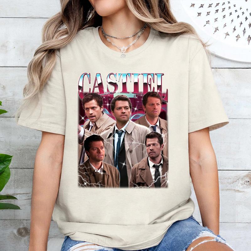 Castiel T Shirt, Vintage Castiel  T Shirt, Gift For Woman and Man Unisex T-Shirt Sweatshirt HoodieQuotes Casual Cotton