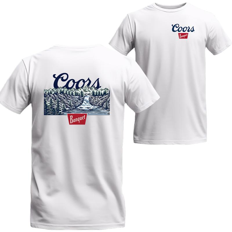 Coors Banquet Waterfall T-shirt, Gifts for Him, Unisex T-shirt For Men, For Women, The Best Choice