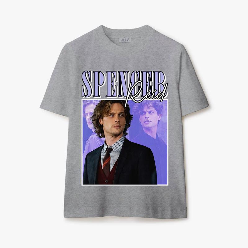 Spencer Reid 90â€™s Vintage Tee - T-shirt full size Classic Collar