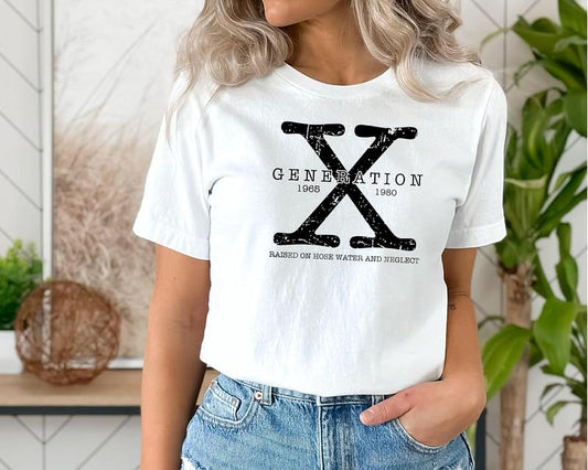 Gen-X Women's T-Shirt Unisex Casual Collar for Summer - Comfort Cotton Fabric