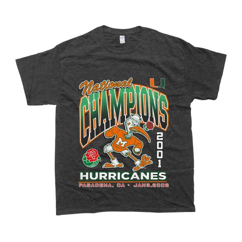 Miami Hurricanes Locker Vintage Tubular Tee Menswear Top