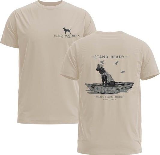 Stand Ready Outdoors Dogs Hunting Unisex T-shirt For Men & Women - Dog Lovers Shirt - Gildan 5000 Graphic Tee, Heavy Cotton, Menswear Top
