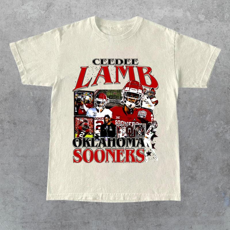 CeeDee Lamb Vintage 90s Graphic T-Shirt, Classic Retro Shirt, CeeDee Lamb Graphic American Football Tees Gift For Women and Men Graphics Summer