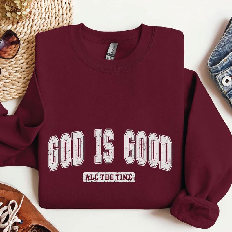 God is Good Sweatshirt, God Lover Crewneck, Gifts For Men for Women