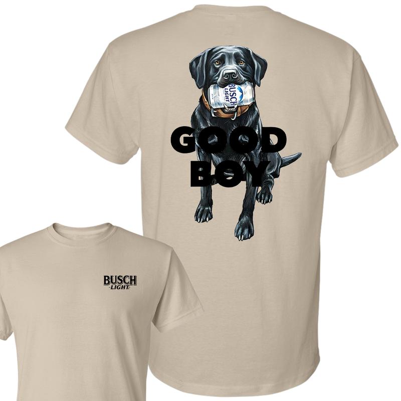 Busch Light Good Boy T-Shirt, Beer Lover Graphic T-Shirt, Full Color T-Shirt, For Men, For Women
