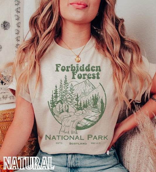 Forbidden Forest Wizard Harry Potter Shirt National Park Tshirt Universal Studios T-shirt Bookish Fandom Gifts Vintage Apparel T-shirts, Crewnecks, Ho