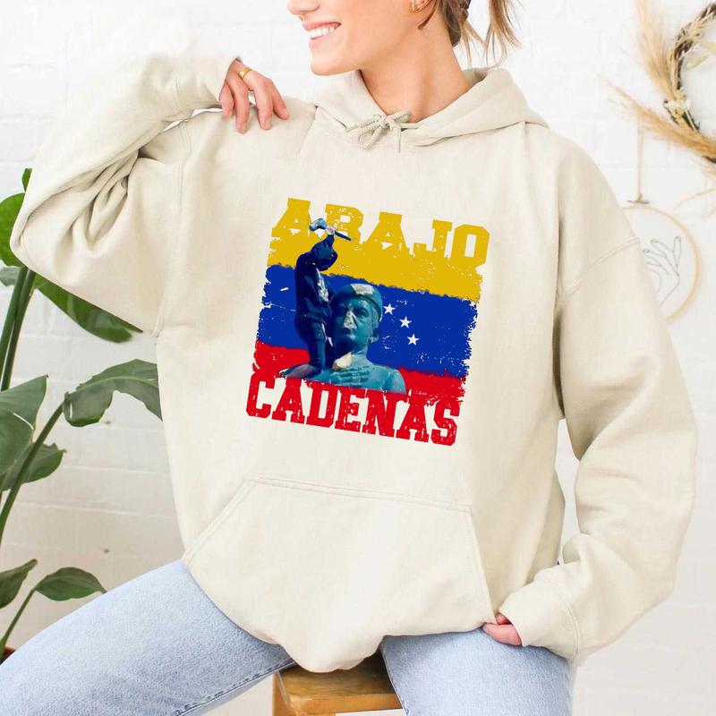 Abazo Cadenas Sweatshirt, Venezuela Unisex Hoodie, Hasta el Final Shirt, Venezuela Libre Shirt, Full Size Full Color