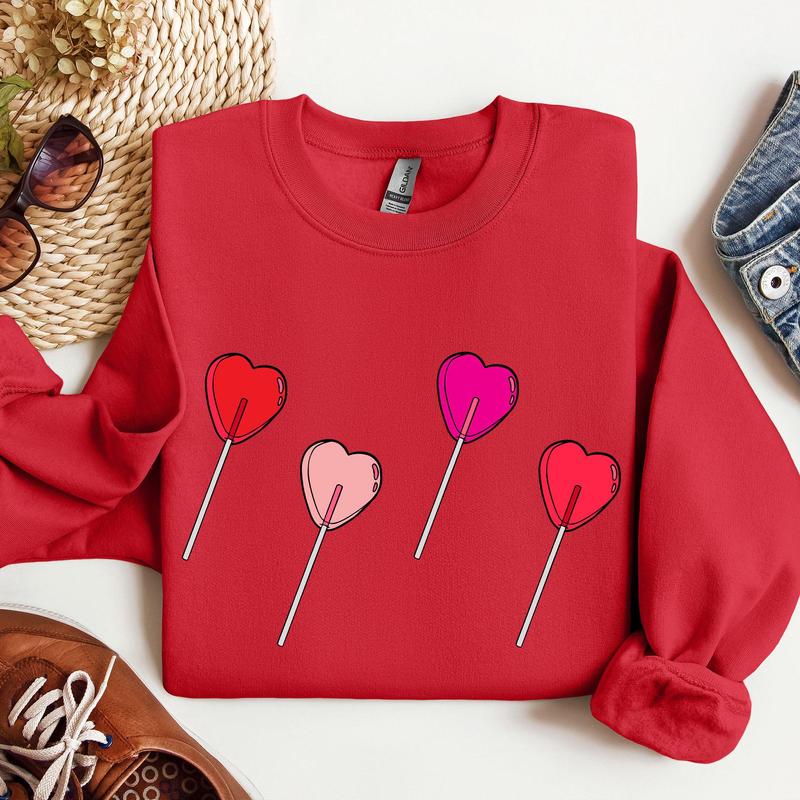 Valentine's Candy, Lollipop, Sweet Heart, Sweatshirt, Valentine's Day