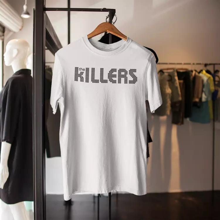 The Killers Logo T-Shirt Sams Town Battleborn V Festival 2014 Cotton Fabric