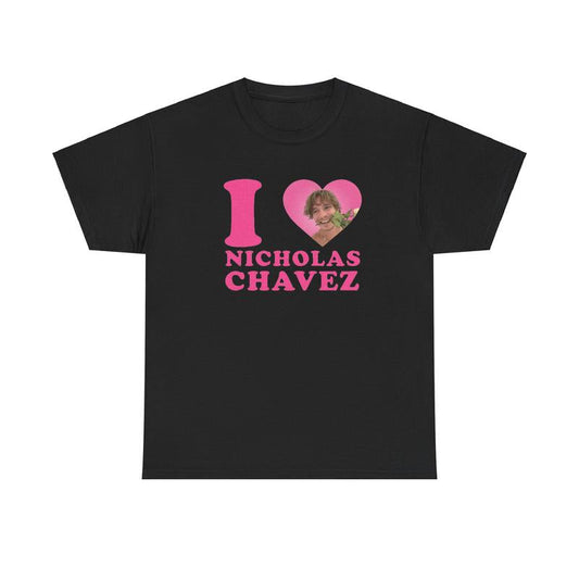 I Love Nicholas Pink Heart Shirt Trendy Gift For Fan Comfort Cotton
