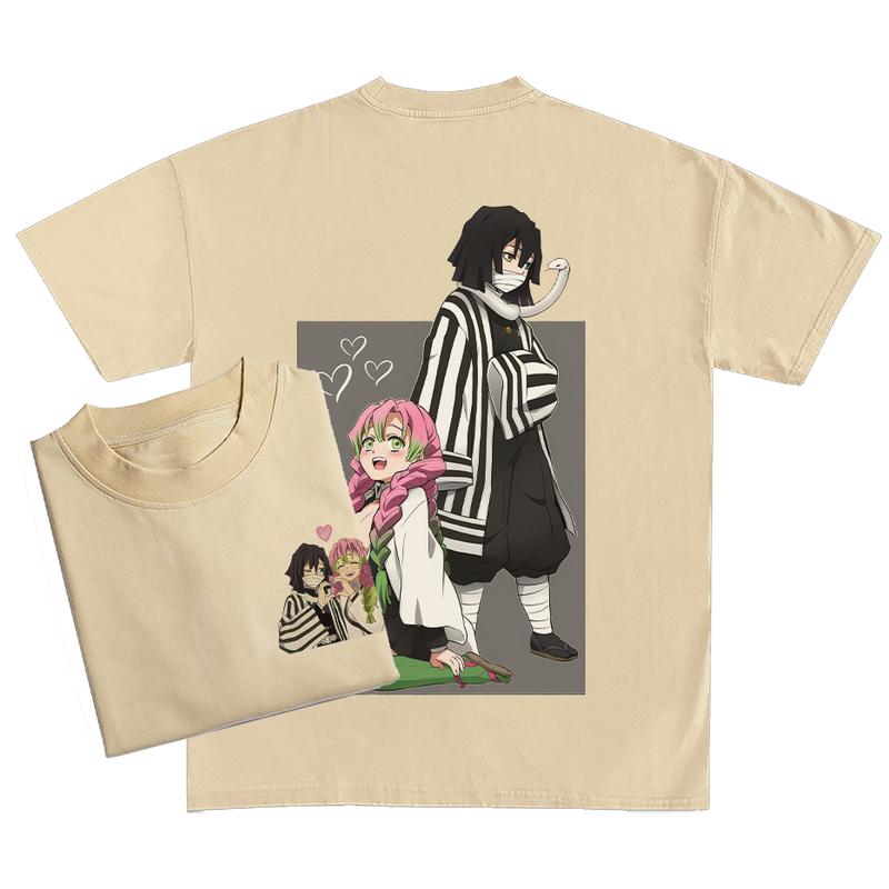Mitsuri and Obanai couple Hashira Shirt, Love Hashira Snake Hashira shirt, Demon Slayer t-shirt, Kimetsu no Yaiba To the Hashira Training Shirt, Anime