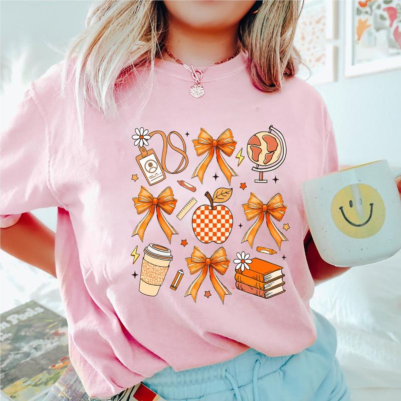 Coquette Teacher Shirt, Teacher Coquette Bow Autumn Shirt, Teach Love Inspire Shirt, Fall Teacher Shirt, Back To School Shirt, Teacher Appreciation Gi