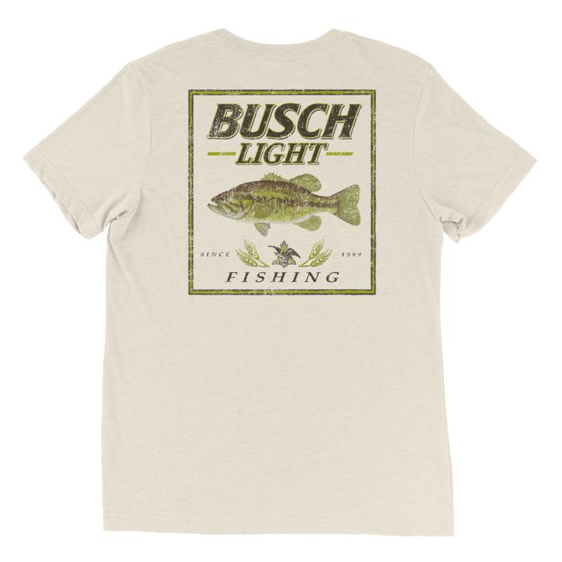 BUSCH LIGHT, BUSCH LIGHT FISHING LARGEMOUTH BASS T-SHIRT, For Men, For Women,  Casual Graphic Round Neck T-shirt for Summer, Fashion Men's Top for Dai