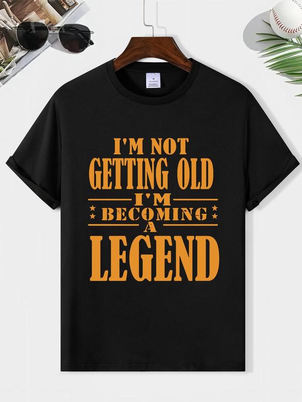 Men's Graphic Print Crew Tee, Casual Summer Short Sleeve T-shirt for Streetwear, Trendy Style for Stylish Menâ€™s Everyday Wear