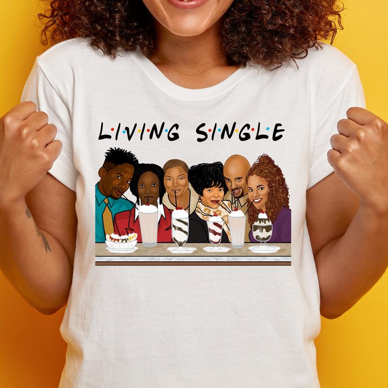 Vintage Living Single Shirt, Living Single Sweatshirt, Music Tee Shirt, Living Single Tee Shirt, Gift For Fan