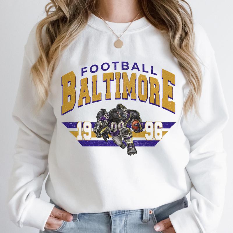 Unisex Baltimore Vintage Football Sweatshirt, Maryland Terrapins Football NCAA Sweatshirt, Navy Midshipmen Football NCAA Sweatshirt, Penn State Nittan