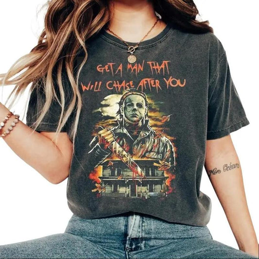 Get A Man That Will Chase After You Funny T-shirt, Sweatshirt, Cotton Unisex Shirt, Crew Neck, Size S- 4xl, Menswear Top, Womenswear Top Underwear Str