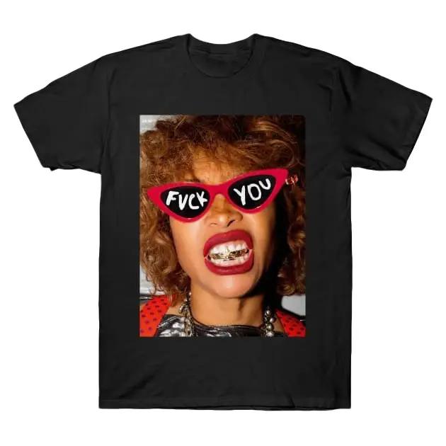 Erykah Badu F Style Trand Glasses - Erykah Badu - T-Shirt Cotton Menswear Cotton Menswear Cotton Menswear