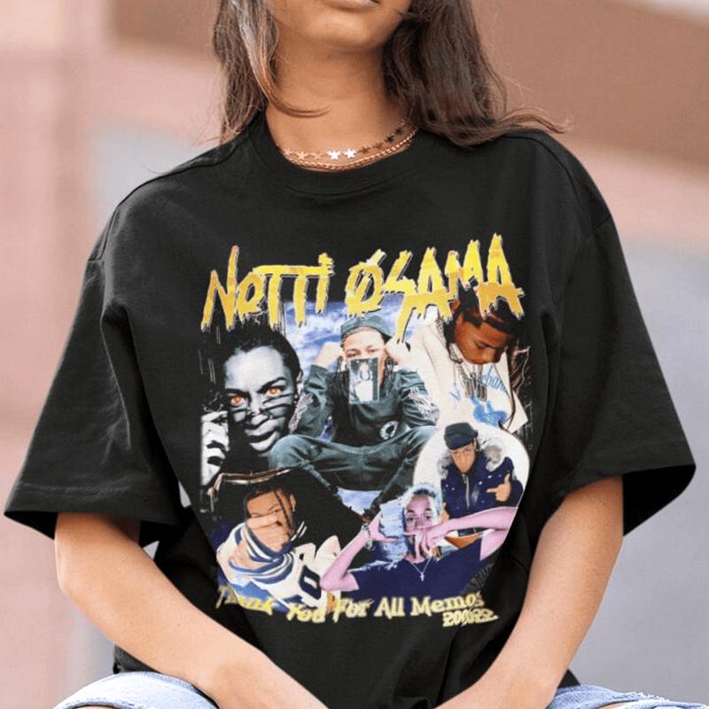 Notti Osama Hiphop Tshirt Notti Osama Shirt Vintage Notti Osama Rnb Rapper Notti Osama Shirt, Unisex Cotton Tee