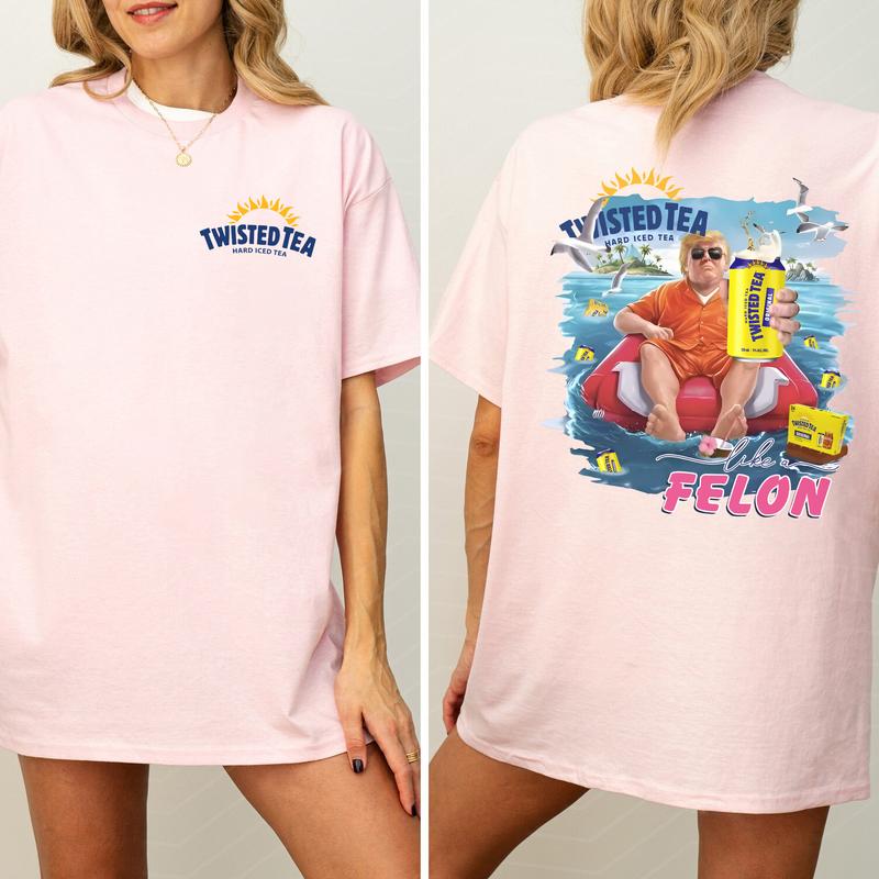 Twisted Tea Beach Graphic Shirt, Funny Summer Beach T-shirt, Summer Vacation Tshirt, Drink Shirt, Comfort Clothing, Cotton Fabric Tshirt, Printed Wome