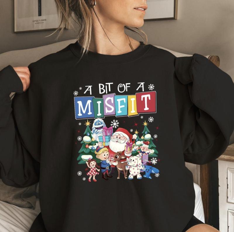 Rudolph The Red Nosed Reindeer Christmas ShirtSweatshirtHoodie, Retro Crewneck, Gift For Xmas, Cotton, Womenswear Tops