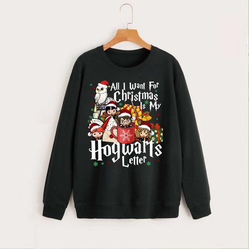 All I Want For Christmas Is HW Letter Sweatshirt Hoodie Shirt