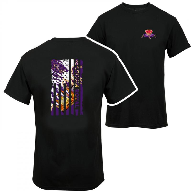 Crown Royal Claws Usa Flag T-shirt - 2 Side - Size Inclusivity - Unisex And Inclusive - Fashion Varieties - Celebrity Style - Multiple Colorways