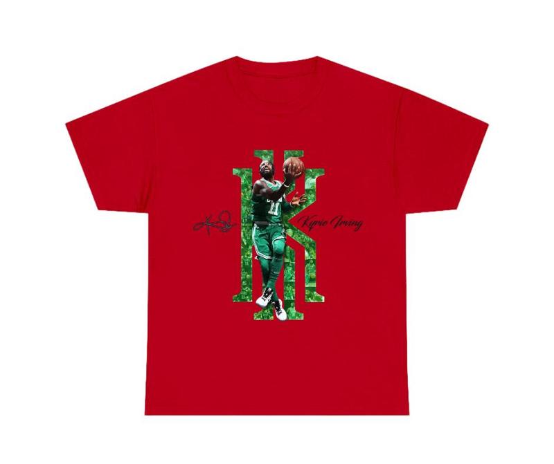 Kyrie Irving with Signature and Logo Dallas Maveriks T-Shirt, Basketball Shirt, Sweatshirt, Hoodie