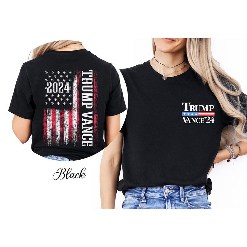 Trum Vance 2024 For President VP USA Election Patriotic T-Shirt, Trump Vance '24 Shirt, MAGA Shirt, Vote 2024, US Election Shirt, Gift For Trump Suppo