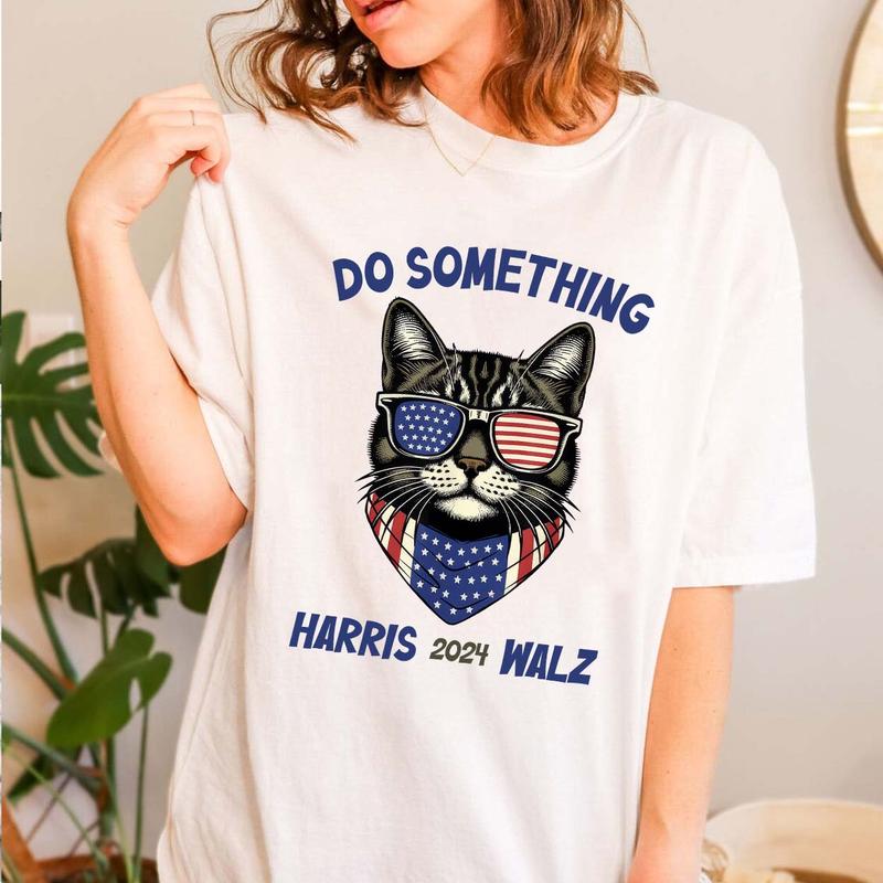 Do Something Shirt, Kamala Harris 2024 Shirt, Vote Presidential Election, Democratic National Convention 2024 Madam President Tee Top Womenswear