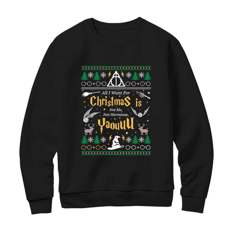 HP Harry Potter Quotes Christmas Sweatshirt, Ron Weasley Quotes Hoodie, Gift For Potterhead, Not me, Not Hermione, You Shirt