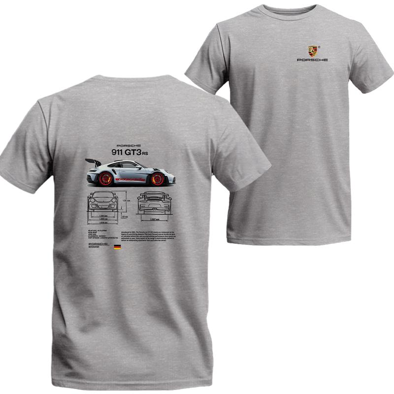 Porsche 911 GT3 RS Aesthetic T-shirt, Retro Porsche 911 GT3,  Best choice, Menswear Top, porsche shirt