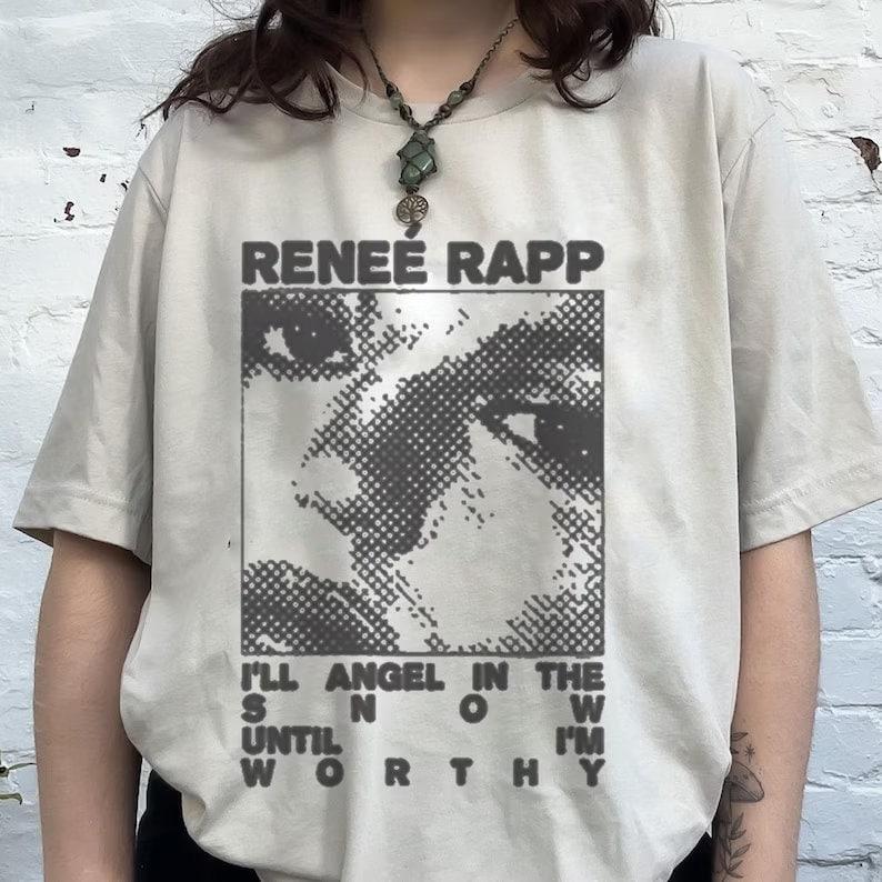 Renee rapp angel retro shirt, Snow Angel Merch Shirt, ReneÃ© Rapp Shirt, Unisex T-Shirt, Gift for Women and Men, Trending T-Shirt - Unisex T-Shirt, Hoo