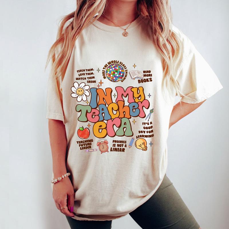 In My Teacher Era Shirts, Comfort Color Teacher Shirts, Teacher Gifts, Teacher Back to School Shirt, Teacher Appreciation Gift, Preschool Teacher Shir