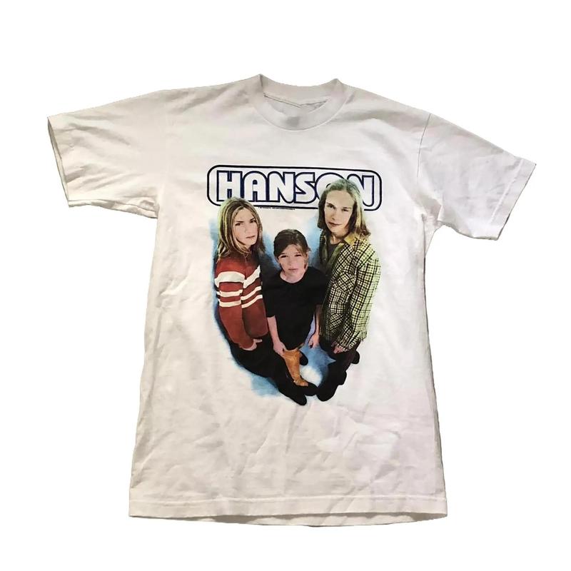 Hanson Band Tee For Men Women Shirt Menswear Top Underwear Streetwear Tshirt Human Tropical Round Neck Crewneck Shortsleeve Casual Operator Bestie T-S