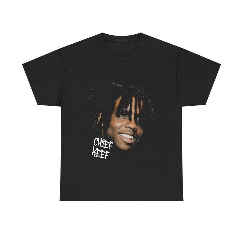 Chief Keef Inspired Vintage Graphic Tee Casual Cotton Menswear Top Tshirt Streetwear T-Shirt