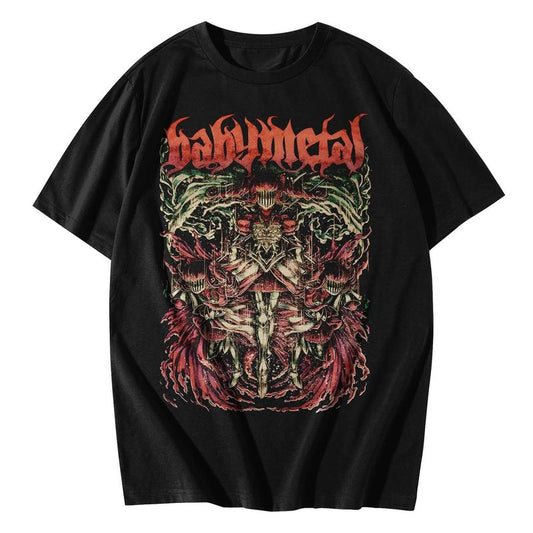 Babymetal May Revolution Short Sleeve Tee, J-Pop Tshirt, Babymetal Fan Shirt, Kawaii Metal Band, Japanese Heavy Metal Band Gift Tee