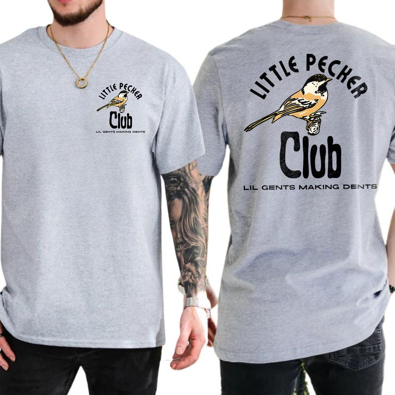 Casual, 2-Side Little Pecker Club T-shirt, Full Color, For Men ,Gift For men, Casual