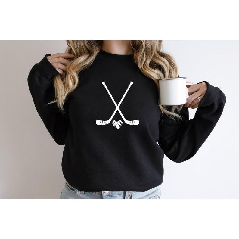 Hockey Sweatshirt, Hockey Mom Crewneck, Hockey Fan, Season Tee, Game Shirt, Mom Gift, Dad Gift