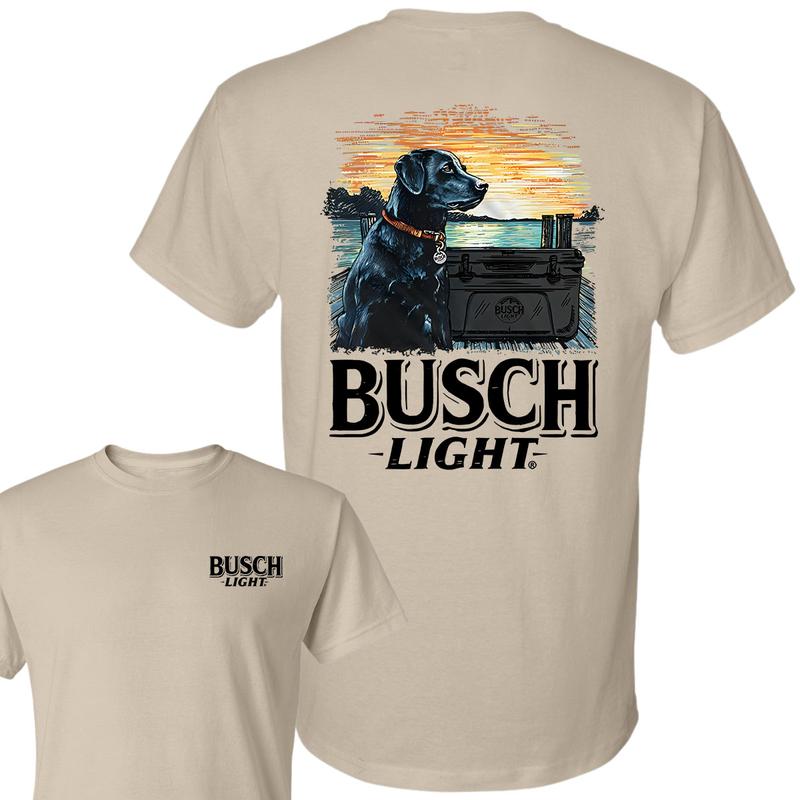 Busch Light Man's Best Friend T-Shirt, 2 Sides T-Shirt, Full Color, Unisex T-Shirt, For Men, For Women