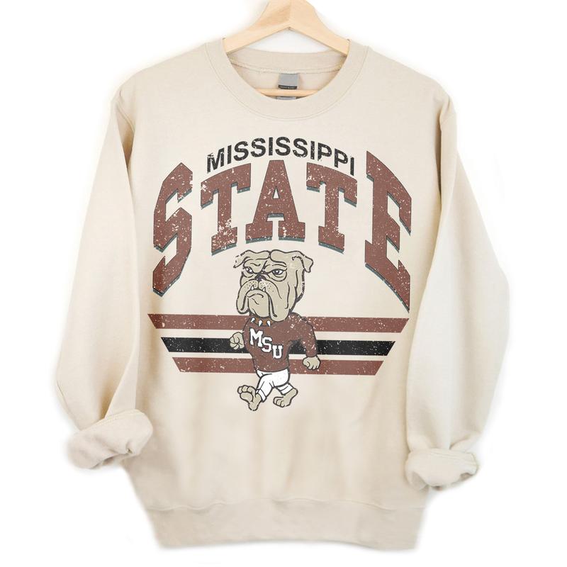 Mississippi State Bulldogs Vintage Football NCAA Sweatshirt - Tshirt - Hoodie, Mississippi State University Unisex Football NCAA Shirt, Unisex Vintage