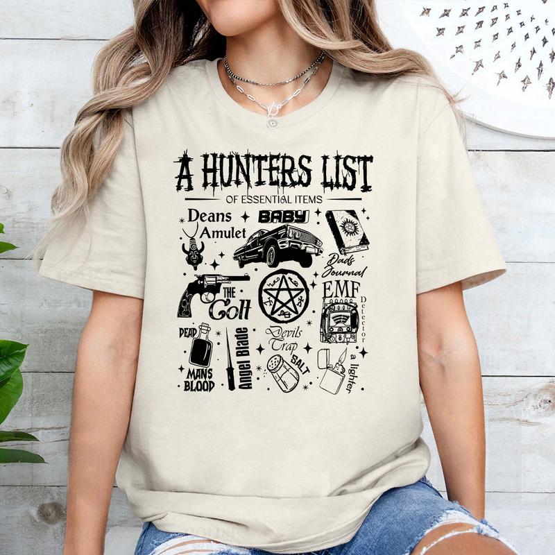 Supernatural Items T-Shirt, Supernatural Vintage T Shirt, Gift For Woman and Man Unisex T-Shirt Sweatshirt Hoodie