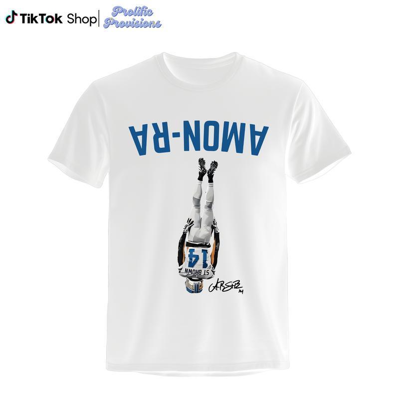 Amon-Ra St. Brown Headstand Shirt, Vintage 90s Unisex Football Tees, Football T-Shirts, Sports Shirt, Game Day Tee, Football Fan Gifts Crewneck Clothi