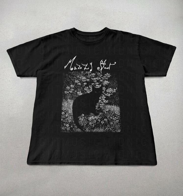 Mazzy Star Cat Shirt, 90s Alternative Rock, Hope Sandoval Tee, Mazzy Star fan gift