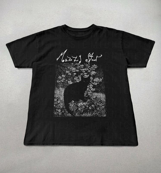 Mazzy Star Cat Shirt, 90s Alternative Rock, Hope Sandoval Tee, Mazzy Star fan gift