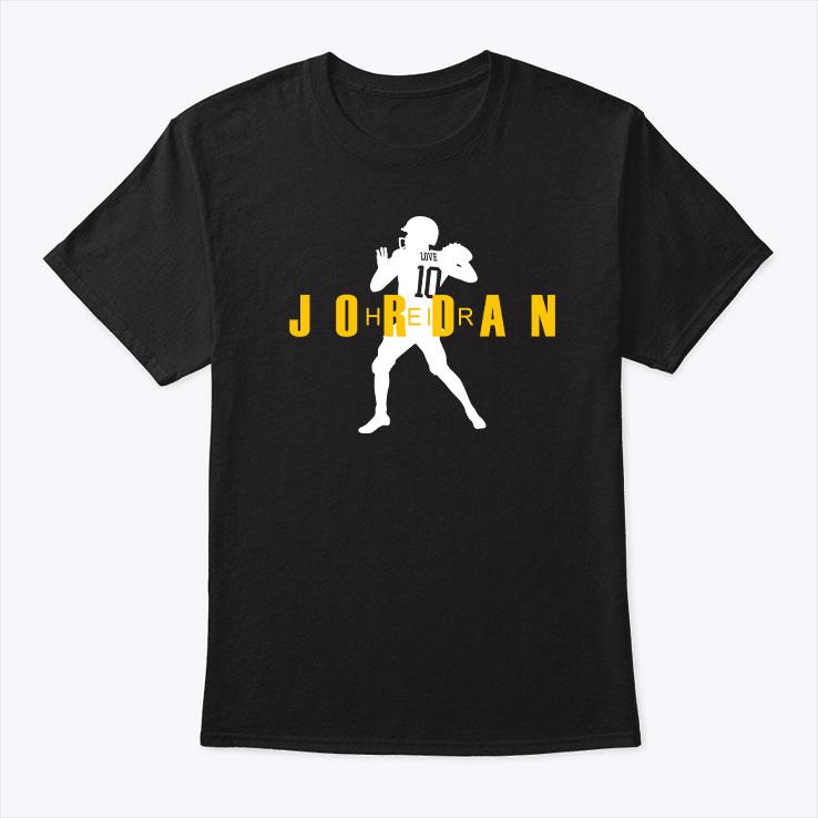 Jordan Love V3 Tee Crewneck  Cotton Fabric Menswear Oversized Top Breathable Hoodie