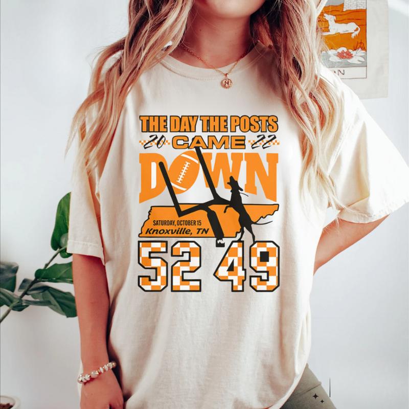 The Day The Posts Came Down Shirt â€“ Not Today Saban Tennessee Vols Short Sleeve SweaterShirt